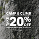 20% Off Camp and Climb | Backcountry | Promo code TAKE20JUNE